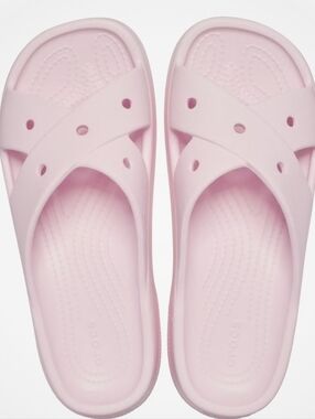 NWT Crocs Pink Cross Strap Sandals - Size 8